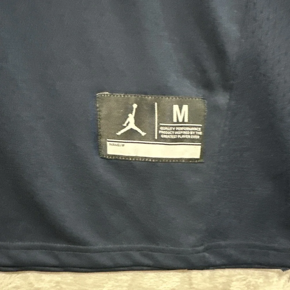 Jordan Michigan Wolverines #5 Jabrill Peppers Size‎ M Blue Short Sleeve V-Neck